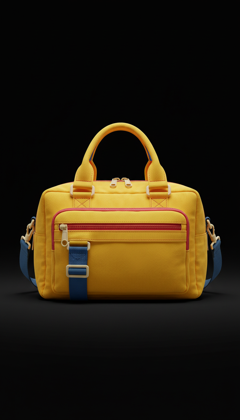 Chunky urban yellow statement bag