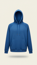 Cropped electric blue hoodie